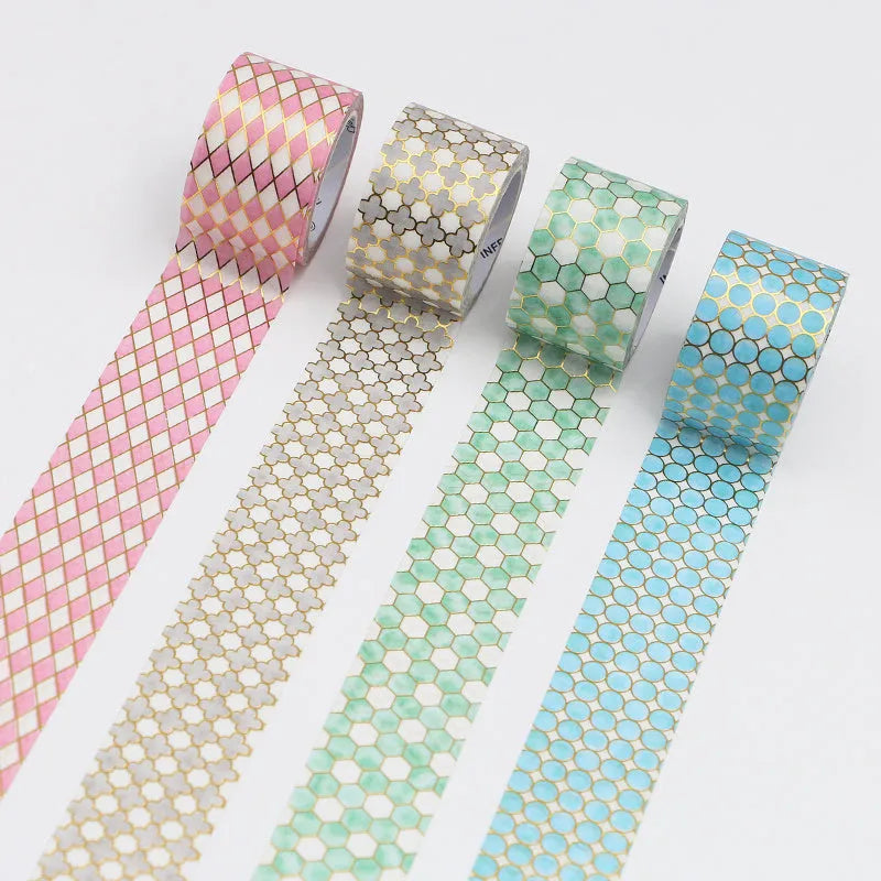 Alice in Wonderland themed bronzing decorative paper tape in multiple colour options