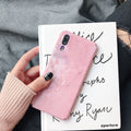 Painted solid colour phone case for Huawei and Honor smartphones in black or pink