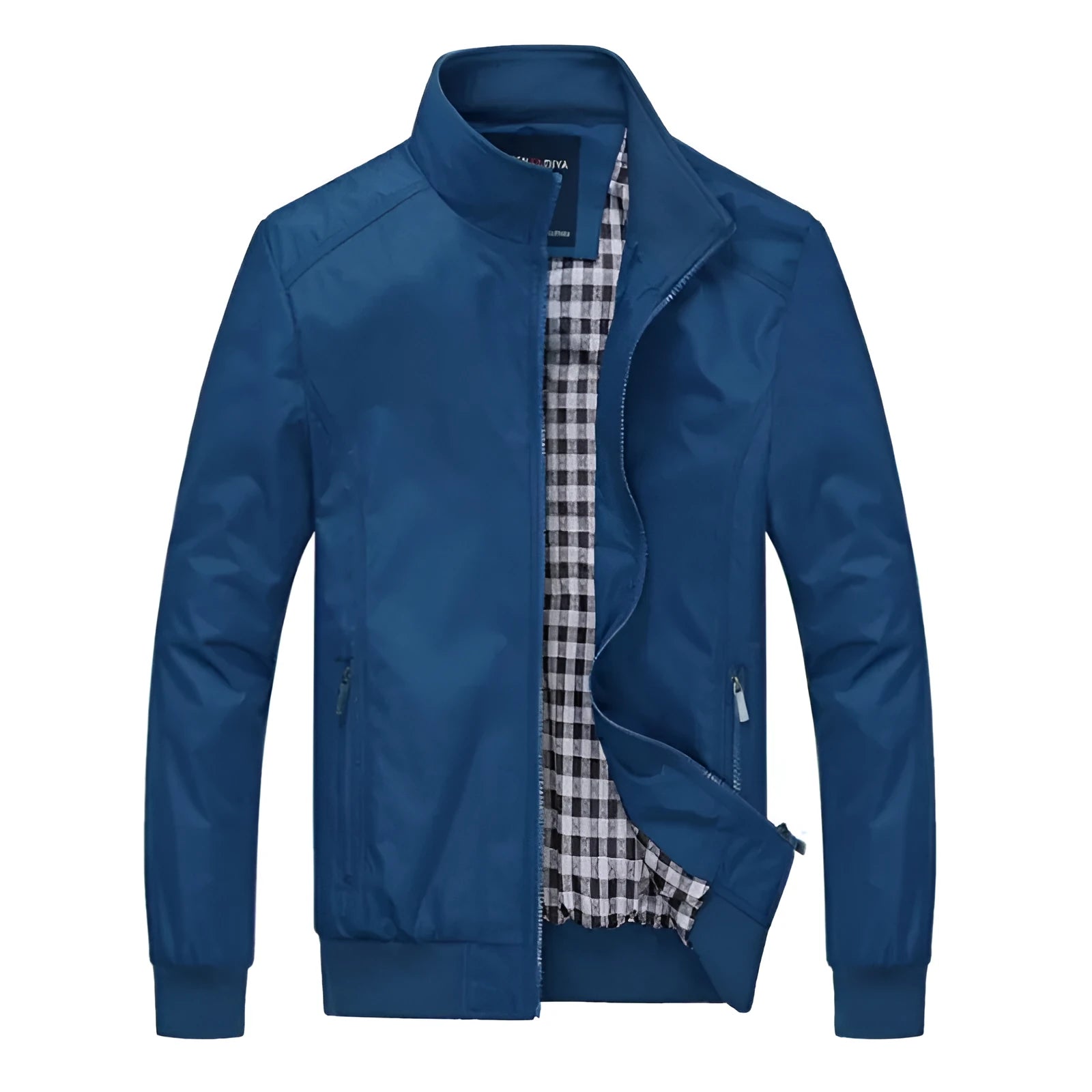 Men's bomber jacket overcoat in chemical fibre blend, available in multiple colours with Asian sizing M to 6XL