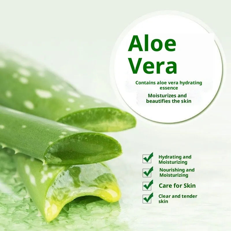 Hydrating aloe vera gel facial mask 30g, suitable for all skin types, in single pack