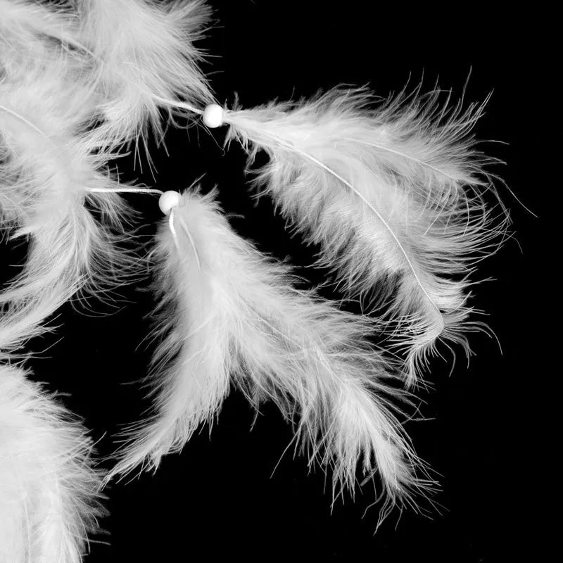 11cm white decorative feathers in European style, packed in boxes for weddings and gifts