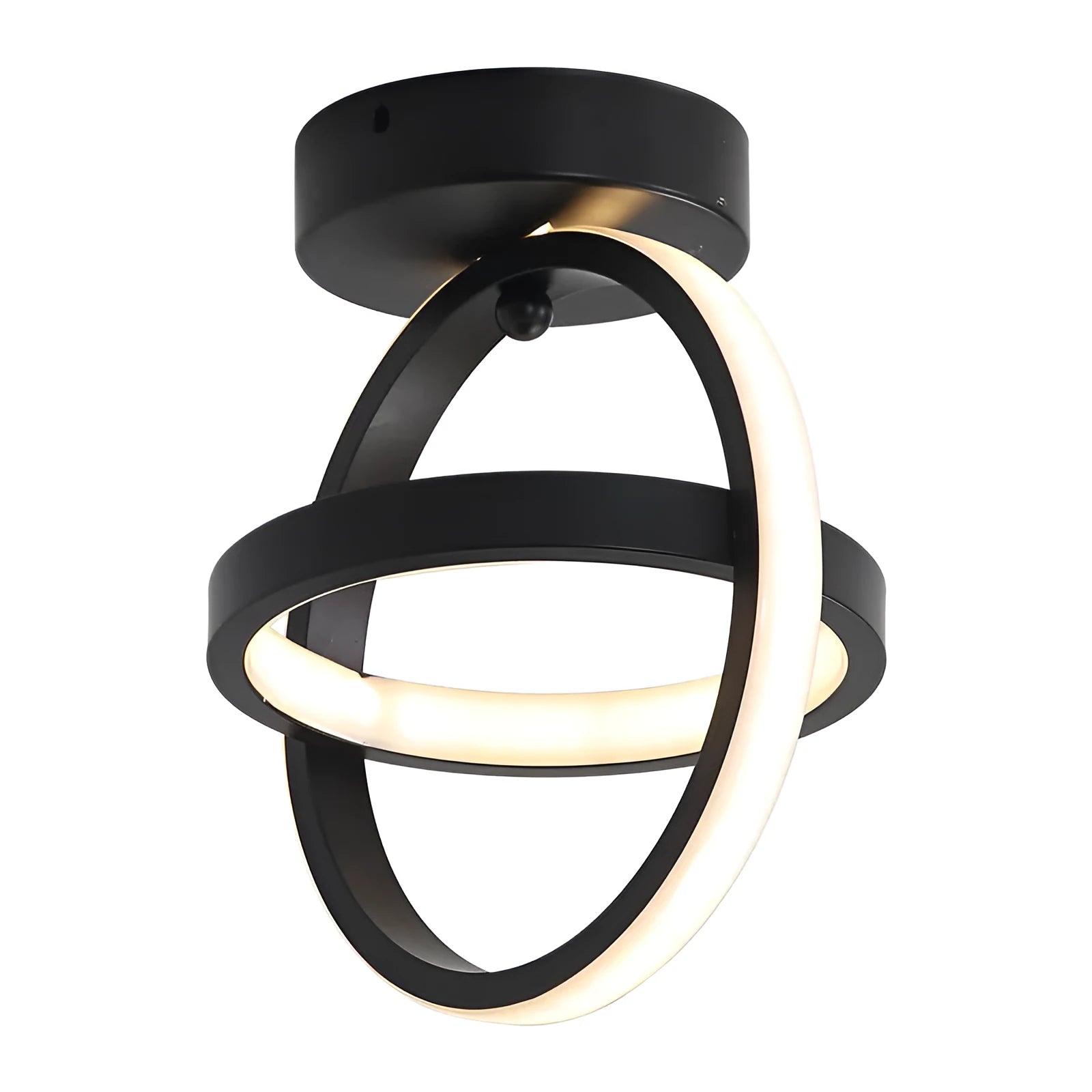 Modern simple ceiling light 21W LED round iron aluminium acrylic shade three colour options