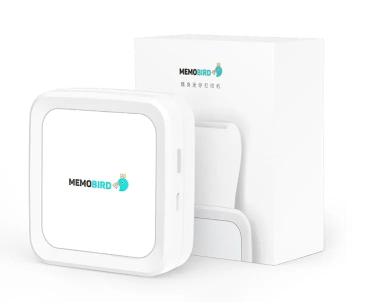 Pink thermal pocket portable Bluetooth printer with compact 79x79x40mm dimensions and 900mAh battery