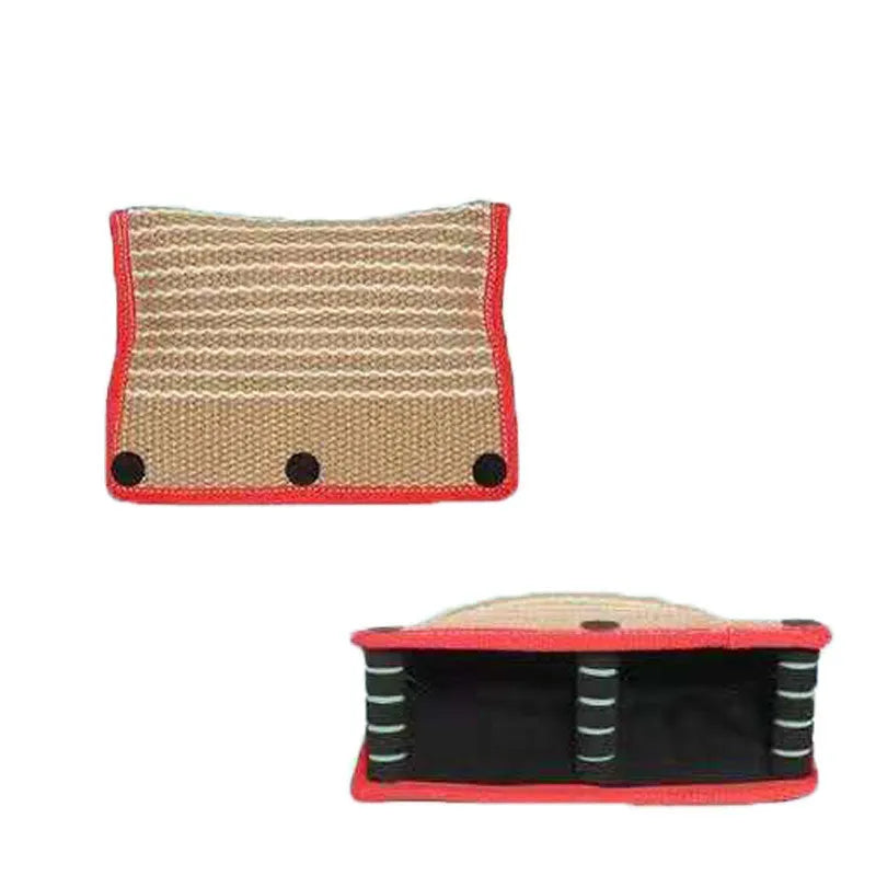 Dog biting sleeve training gear made from coarse jute material, 1000g puppy chew toy as shown colour