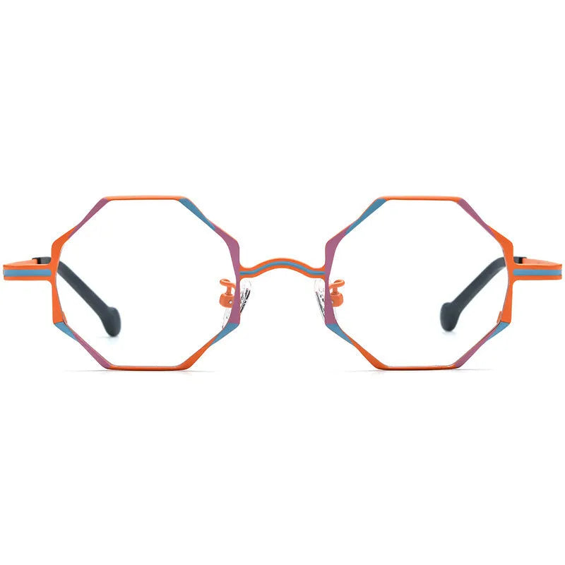 Women's ultra-light pure titanium myopia glasses in multicolour frames, original line design for adults