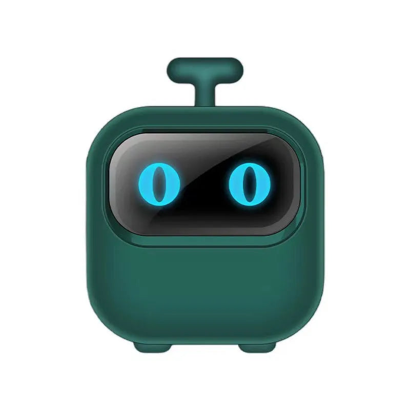 Mini portable thermal printer in green with USB cable for printing wrong questions for students
