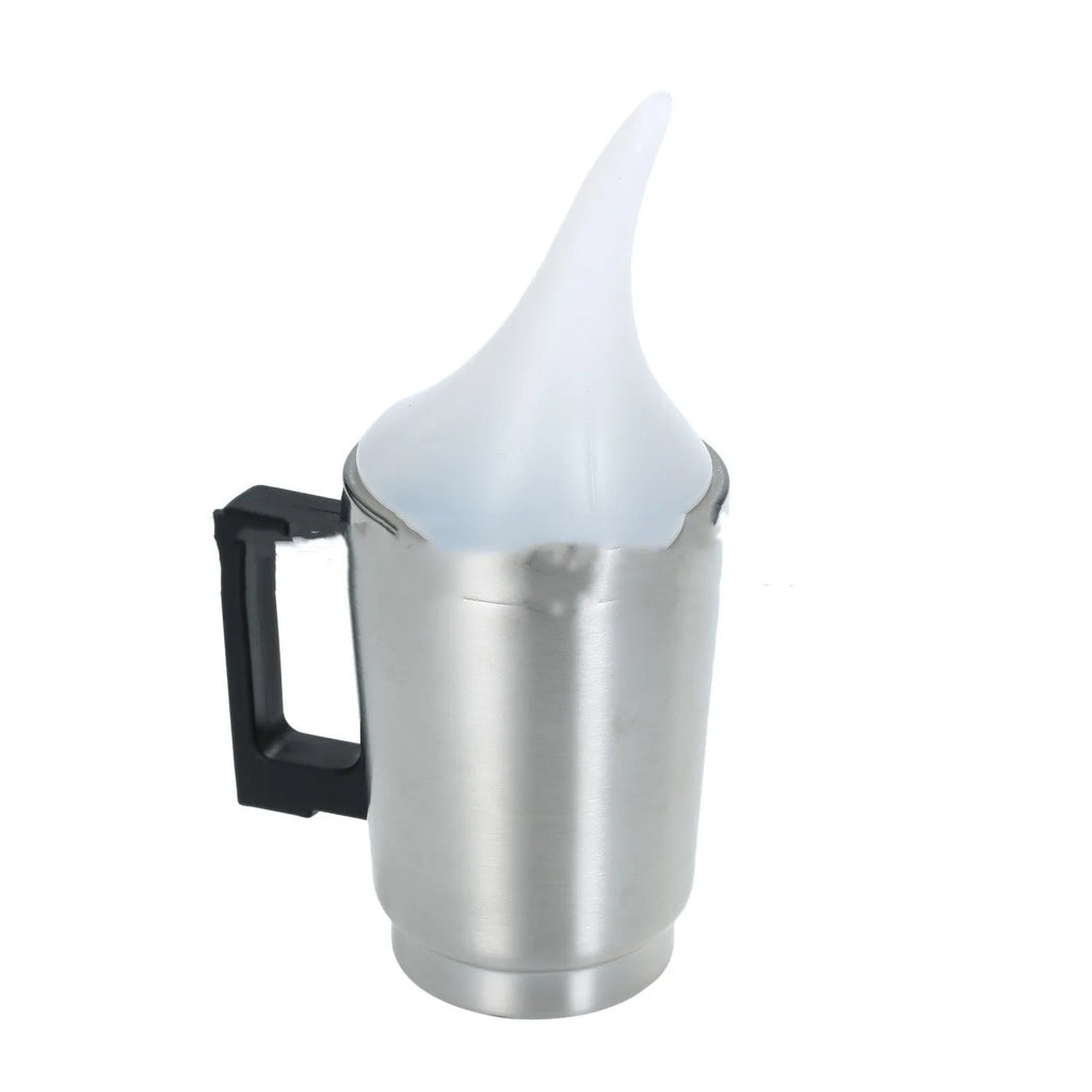 Car headlamp restoration kit showing stainless steel polishing cup, funnel cover, elbow cover, and power adapters.