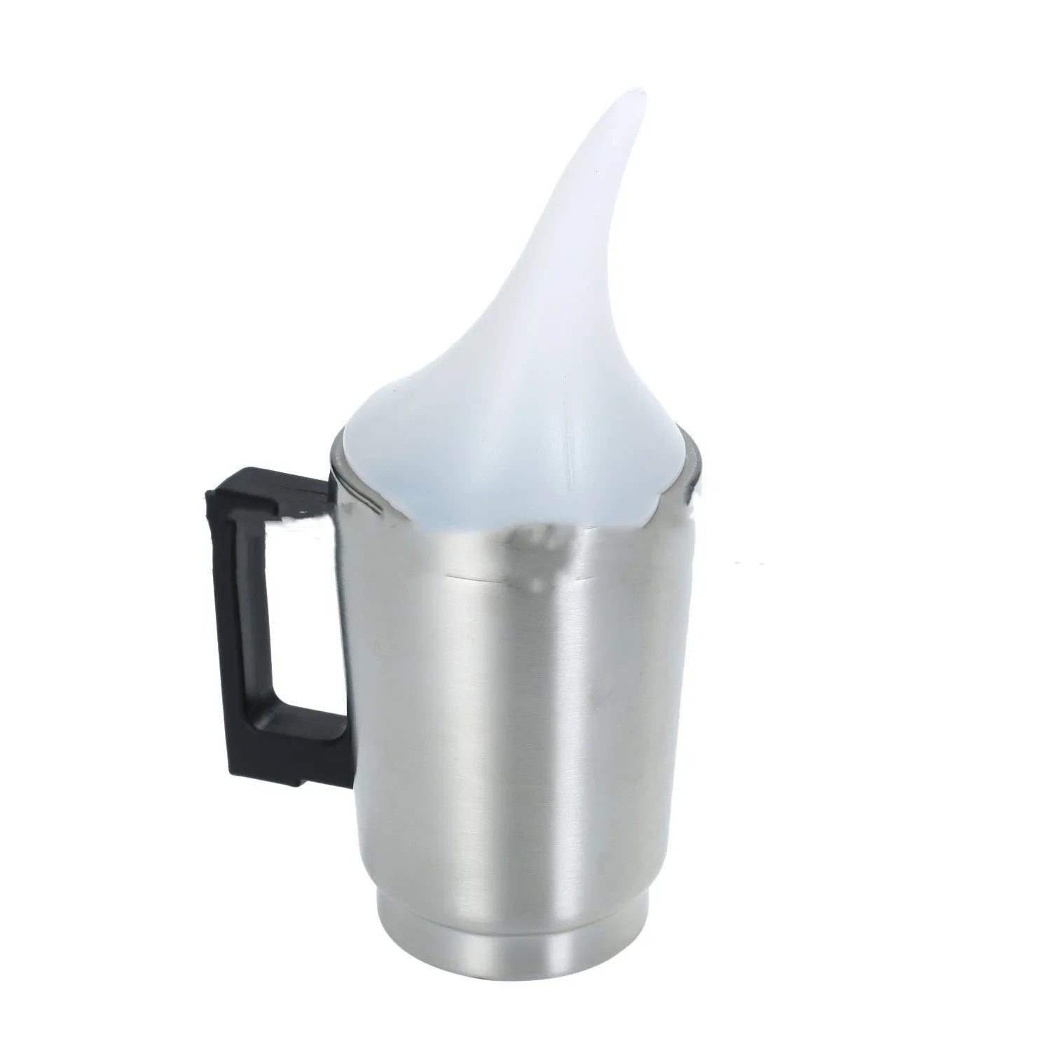 Car headlamp restoration kit showing stainless steel polishing cup, funnel cover, elbow cover, and power adapters.