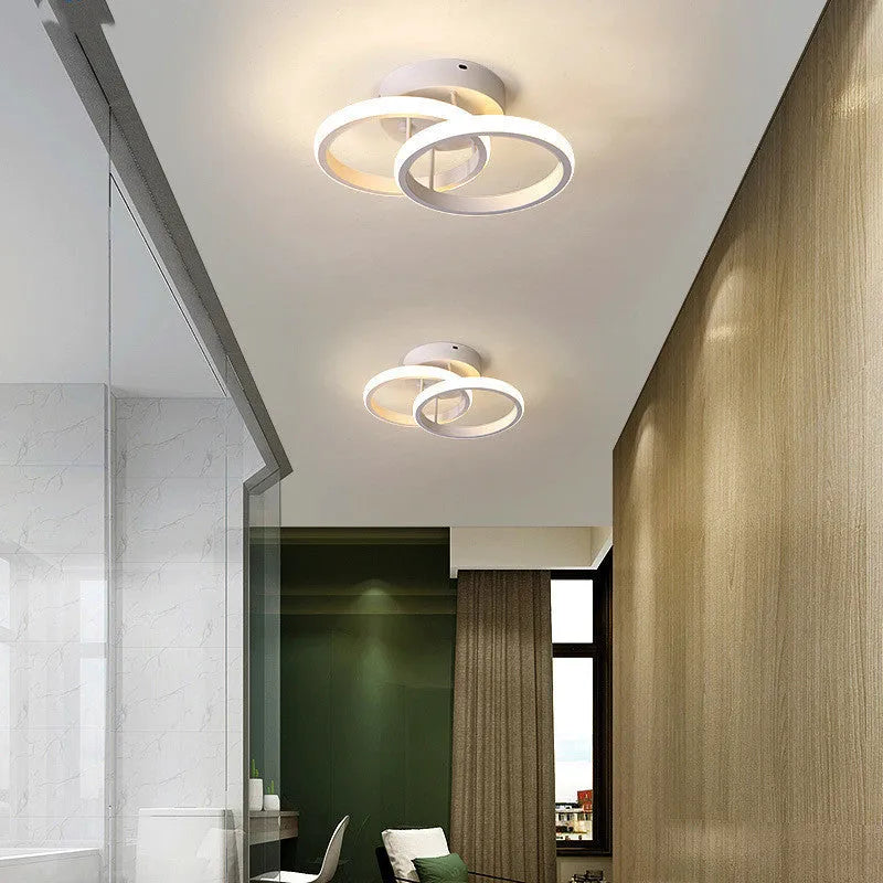 Commercial corridor LED ceiling light fixture with three style options for hotel restaurant lighting