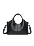 Women's genuine leather crossbody bag in seven colour options showing front view