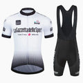 Cycling clothing loop road bike short sleeve suit in polyester fabric with breathable mesh design