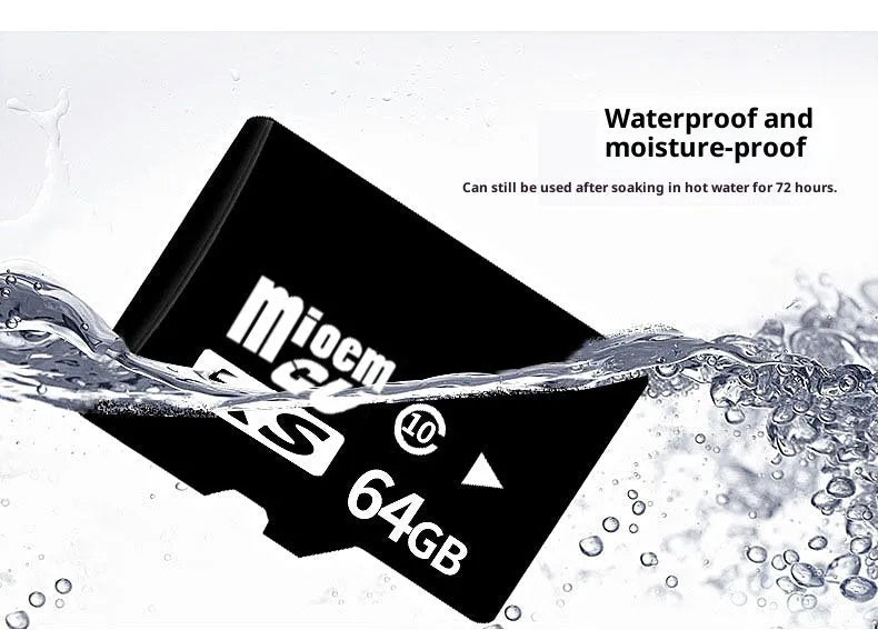 Black KS series TF memory card with C10 high-speed rating for mobile phones and cameras