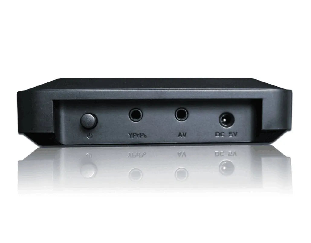 HDTV video player 1080P with USB, SD card slot, HDMI and AV outputs, and remote control