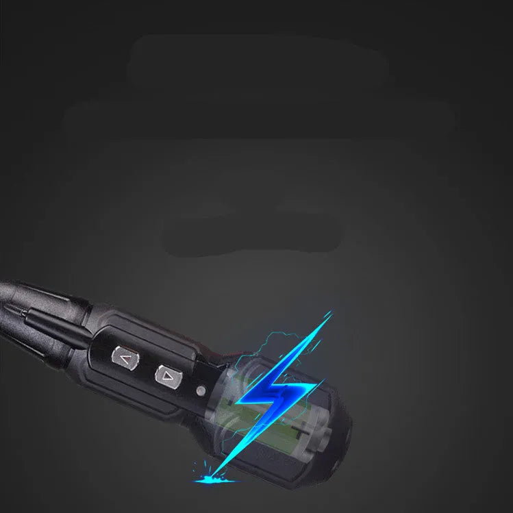 Alloy steel straight handle electric screwdriver with 36V lithium battery in black or blue colour