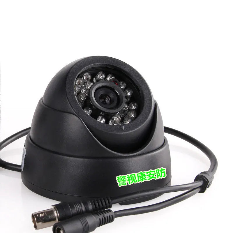 480TVL indoor dome surveillance camera with 3.6mm lens and infrared low-light monitoring