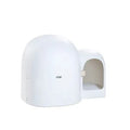 Fully enclosed oversized cat litter box in ABS plastic showing interior space