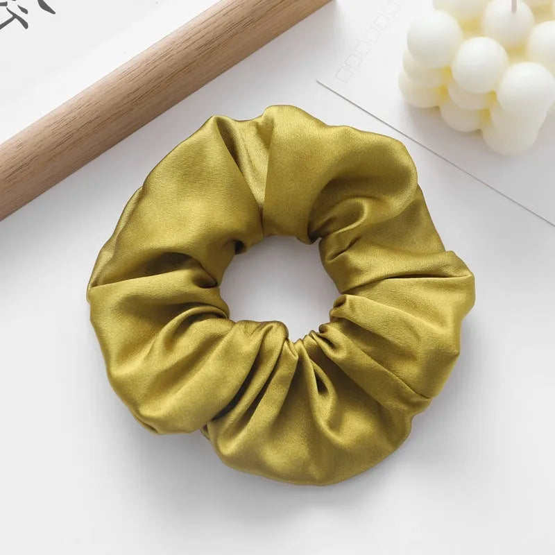Handcrafted silk hair ring headband 6cm wide in multiple colours including black and navy blue