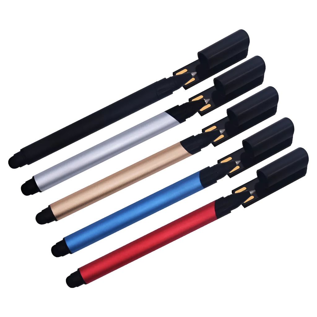 Metal mini USB flash drive stylus pen in multiple colours, red gold blue black silver