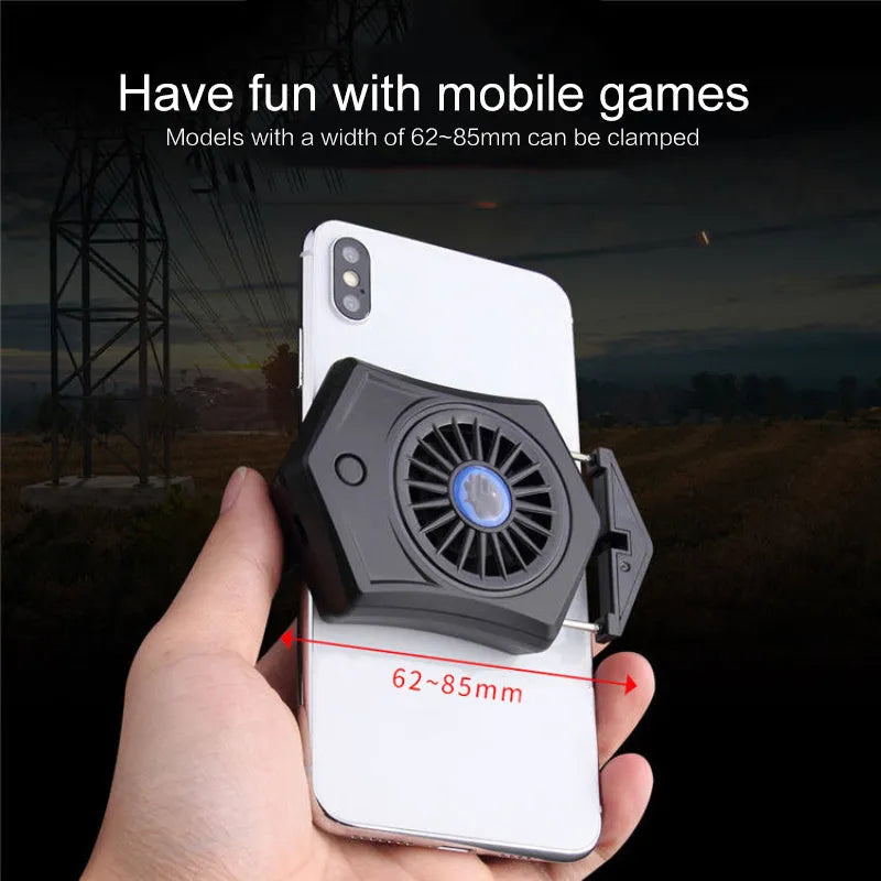 Black and white mobile phone radiator with USB connector for gaming consoles and devices