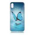 Luminous phone case with butterfly cartoon design for iPhone models