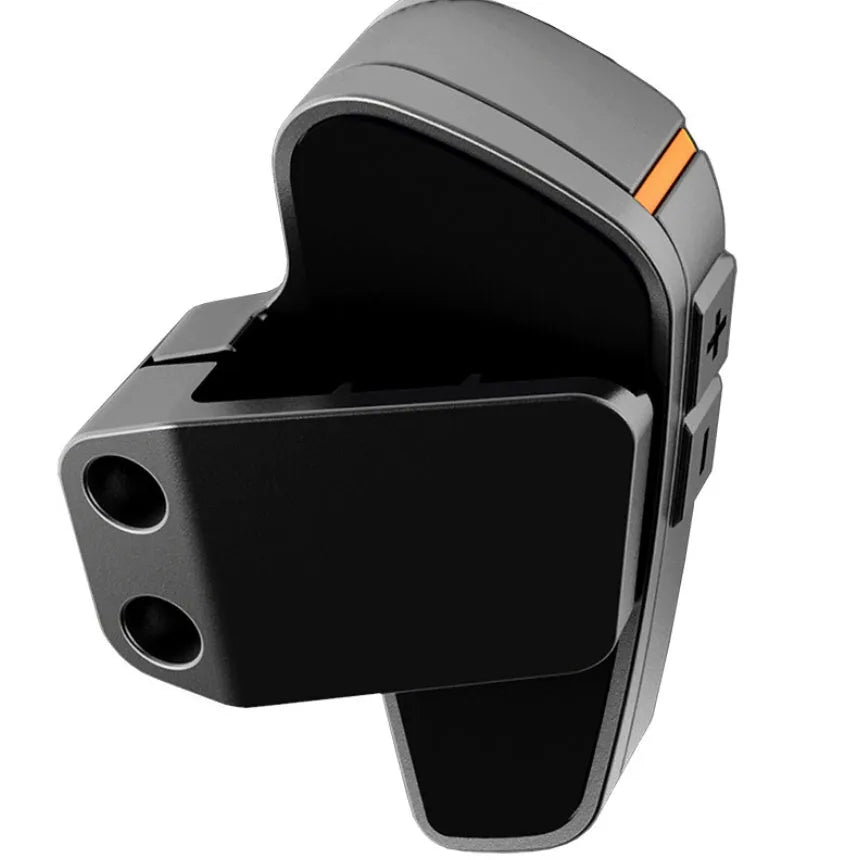 BT-S2 black Bluetooth motorcycle helmet intercom headset with button panel and audio ports