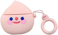 Cartoon silicone protective flip-case for AirPods 2 earphones in various animal and fruit designs