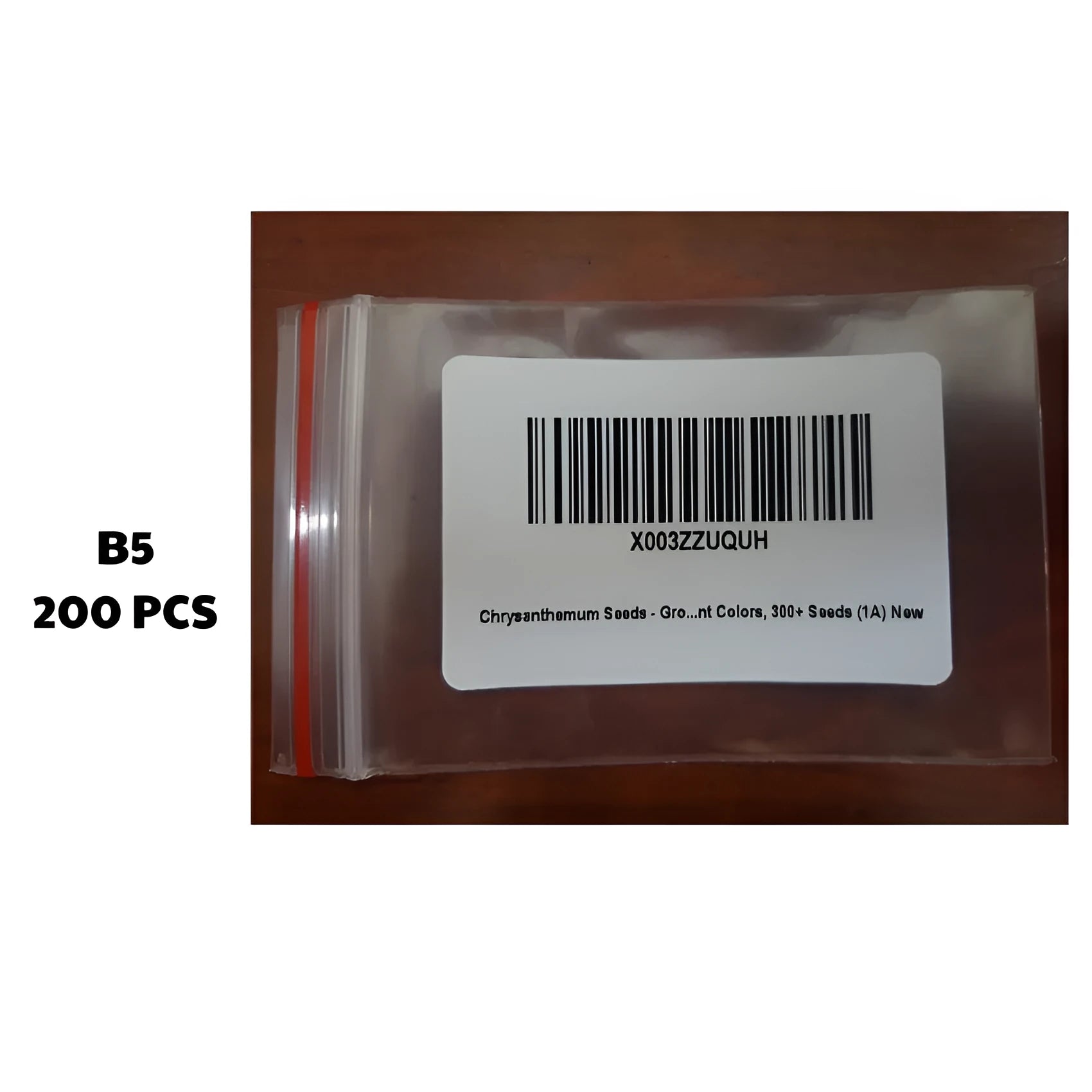 Packet containing 200 ground chrysanthemum seeds for mixed colour garden flowers.