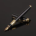Metal ink pen with 0.5mm nib in red or black colours for business office use