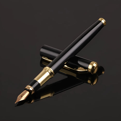 Metal business writing pen with 0.5mm tip in red and black colour options