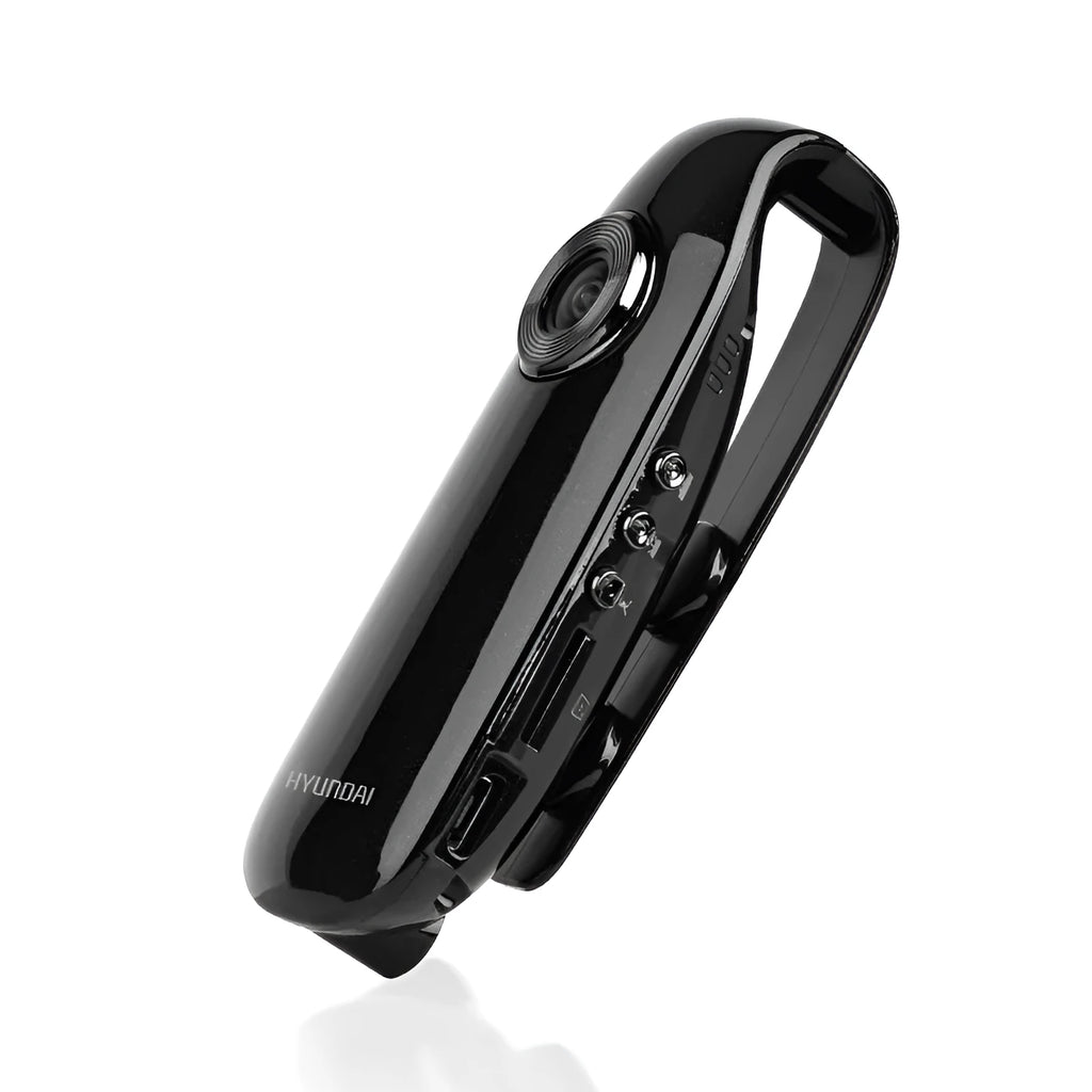 Black portable HD video recording pen with ABS plastic shell and micro USB port