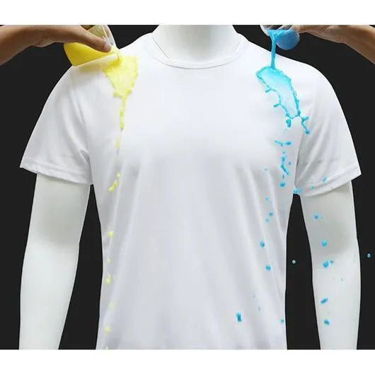 Quick-drying waterproof anti-fouling couple T-shirt, loose round neck short sleeve top in white black blue