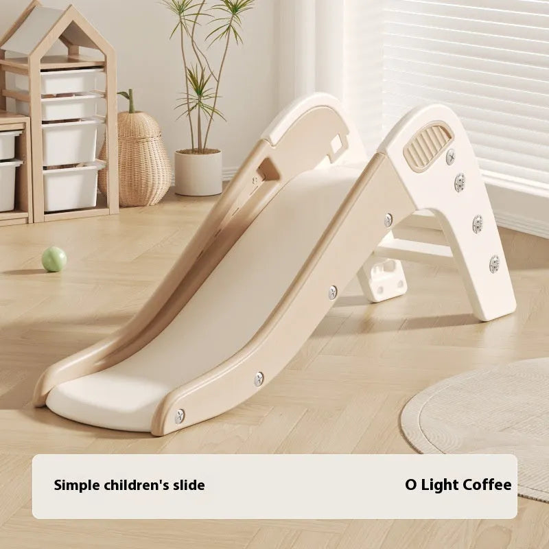 Small plastic baby slide for indoor use, suitable for children under three years old.