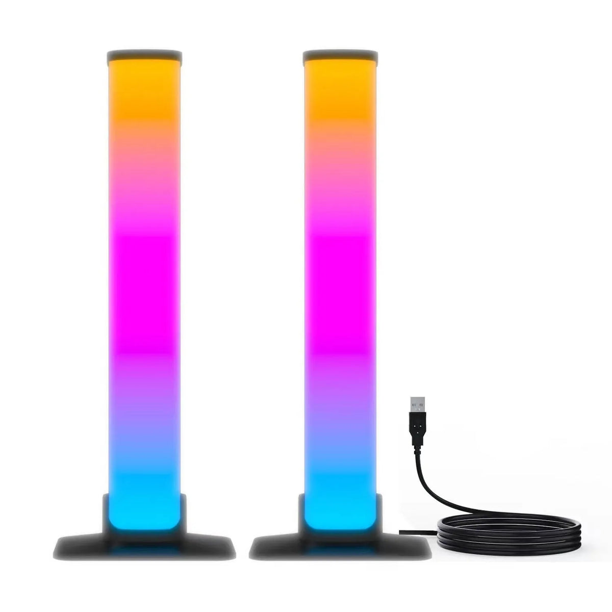 Music rhythm lamp LED contour light bar with 2.4G remote control and screen synchronisation