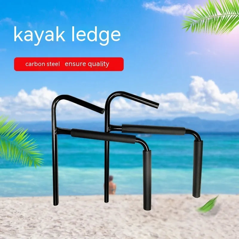 Carbon steel kayak wall hanger rack for storage, dimensions 43cm by 38cm