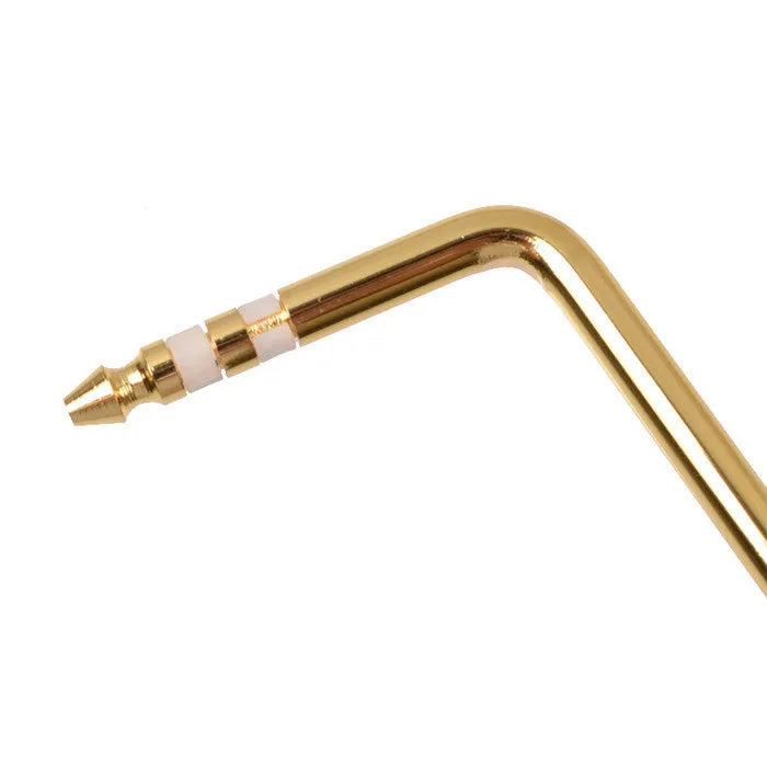 Black, gold, silver, and blue direct plug-in metal tremolo bar for electric guitar