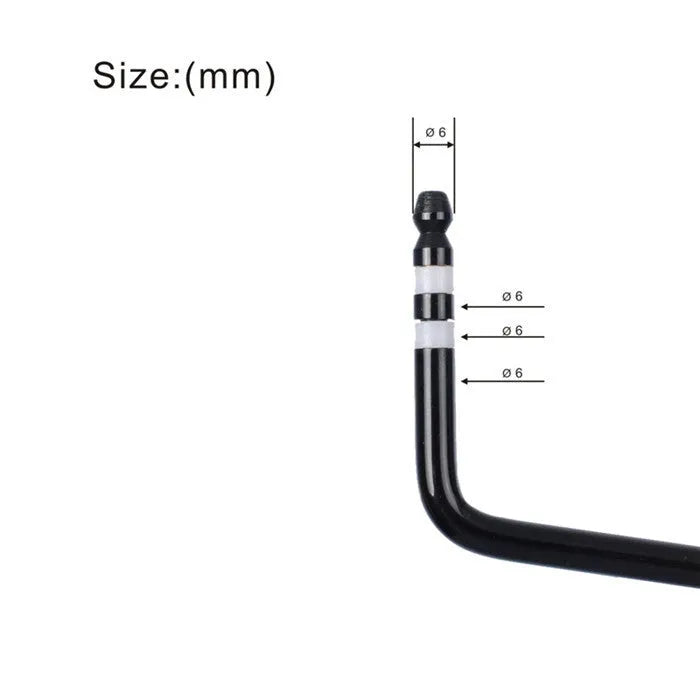 Black, gold, silver, and blue direct plug-in metal tremolo bar for electric guitar