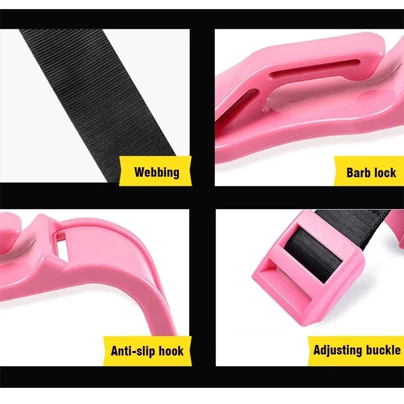 Car safety buckle seat belt adjuster for pregnant women, universal 1.82m, black green pink white