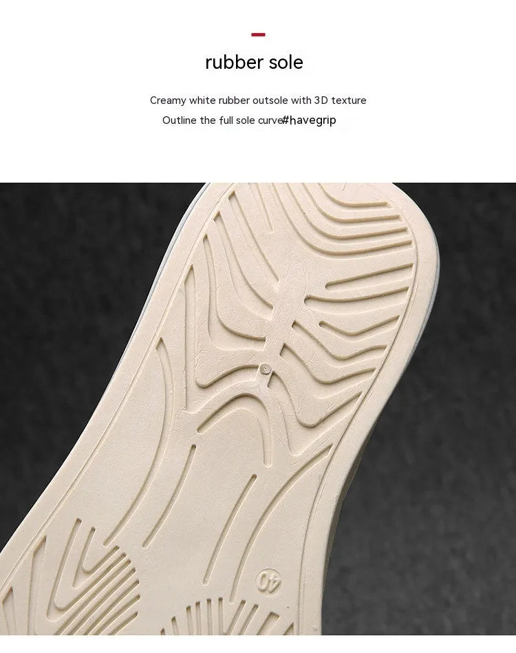Men's low-top microfiber casual sneakers with rubber sole, elastic band, white or green, sizes 39-44