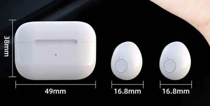 Mini wireless Bluetooth earbud for sleep in black colour with breathing light