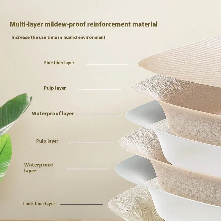 Brown disposable waterproof cat litter box with biodegradable environmentally friendly design