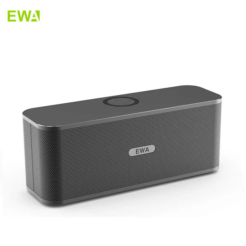 EWA W1 gold high volume Bluetooth speaker with metal connection and double speaker unit