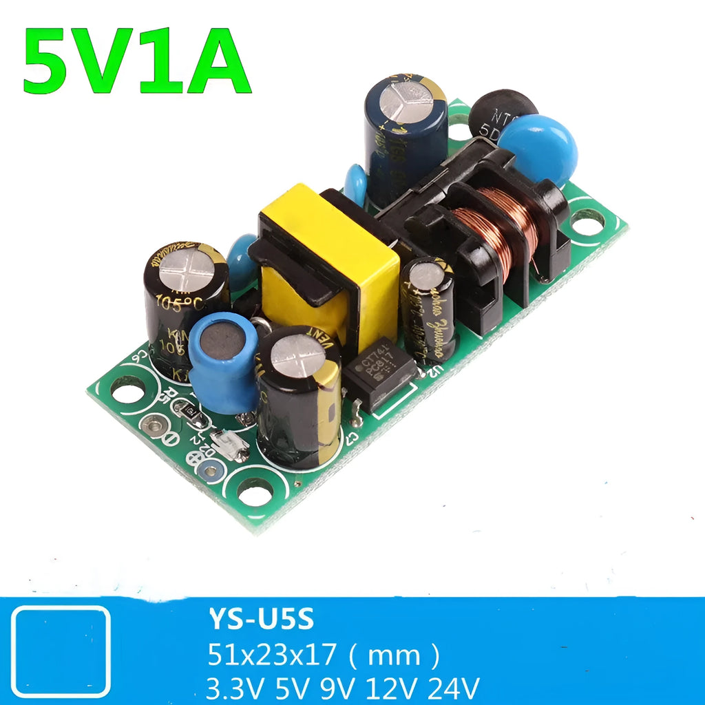 YS-U5S metal-cased switching power supply module for AC to DC 5V conversion