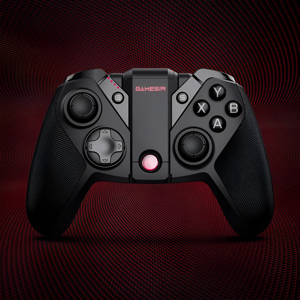 Black Gaishi wired video game controller with Type-C cable on a dark background