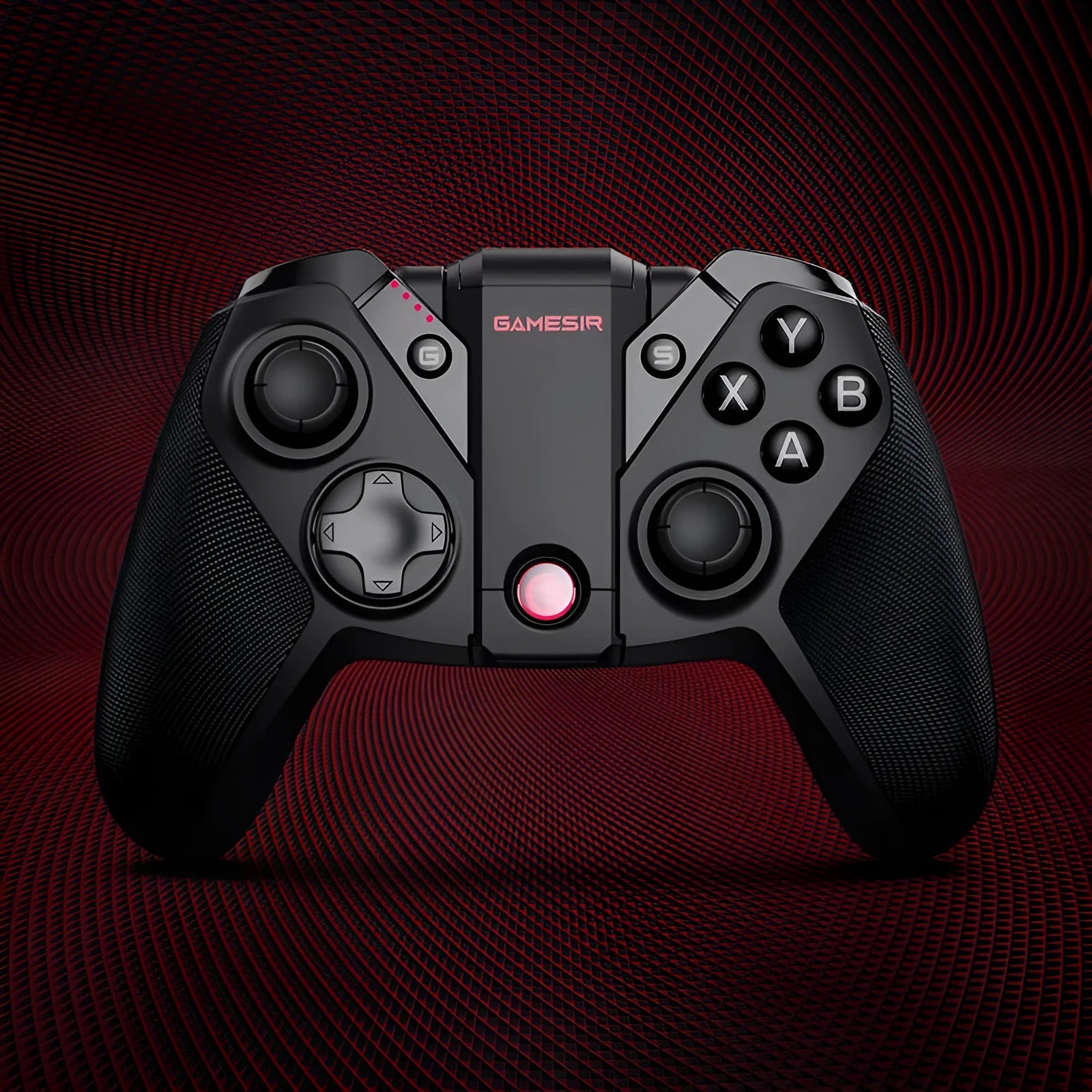 Black Gaishi wired video game controller with Type-C cable on a dark background