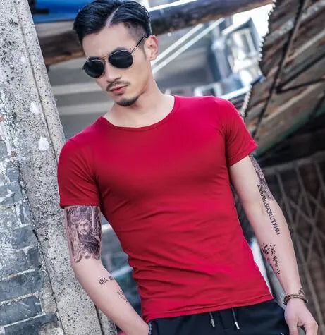 Men's lightweight summer t-shirt in bamboo fabric available in multiple colours