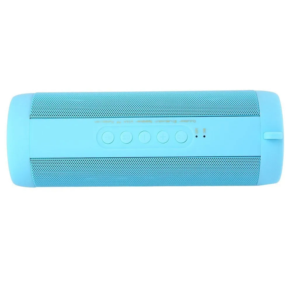 Outdoor Bluetooth speaker in black with 40mm driver, 10-hour battery, and V5.0 connectivity