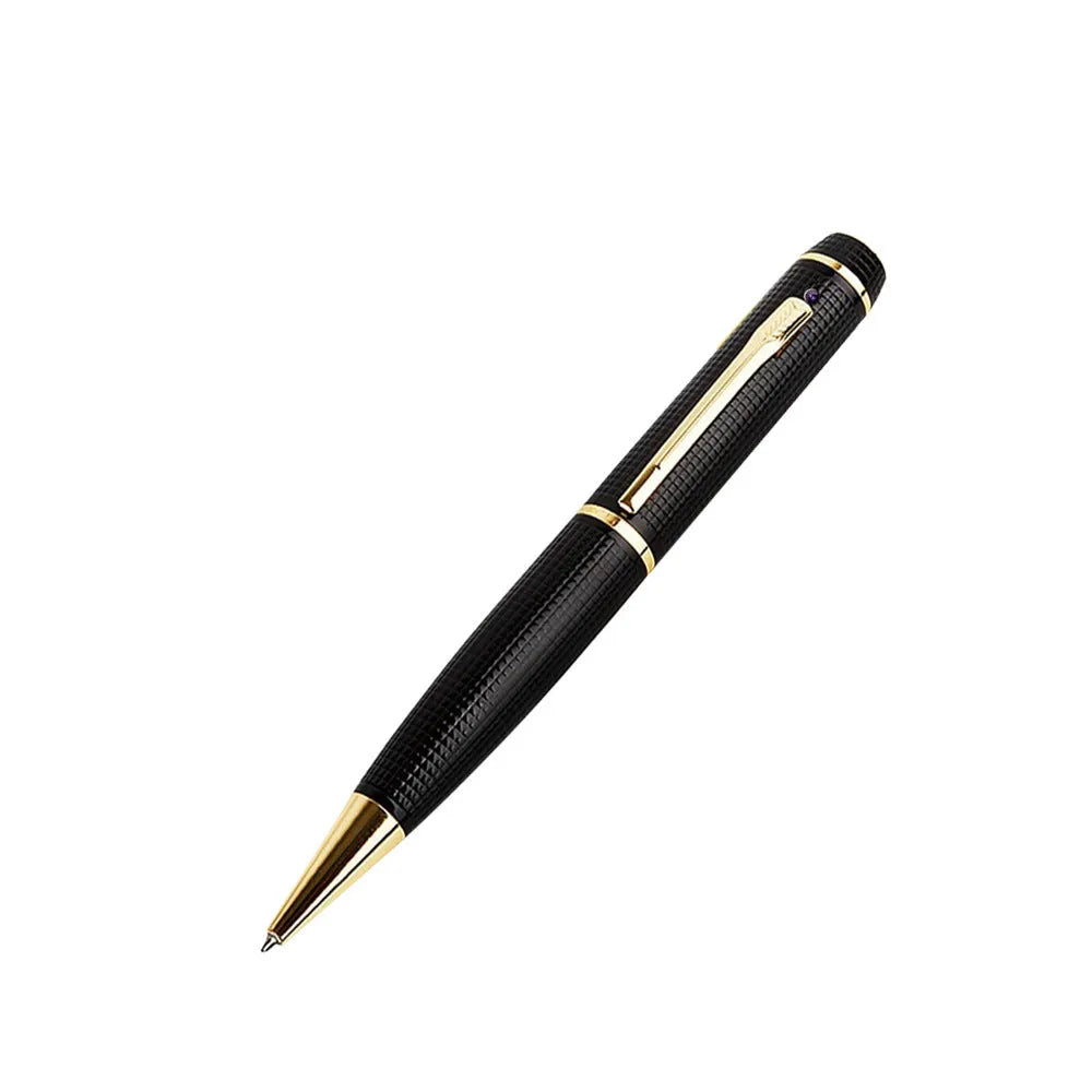 Gold and grey USB conference recorder pen, 53g, no memory card included