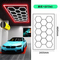 Garage hex mechanic station honeycomb work light with PC housing, 680-720W, strip shape in blue frame