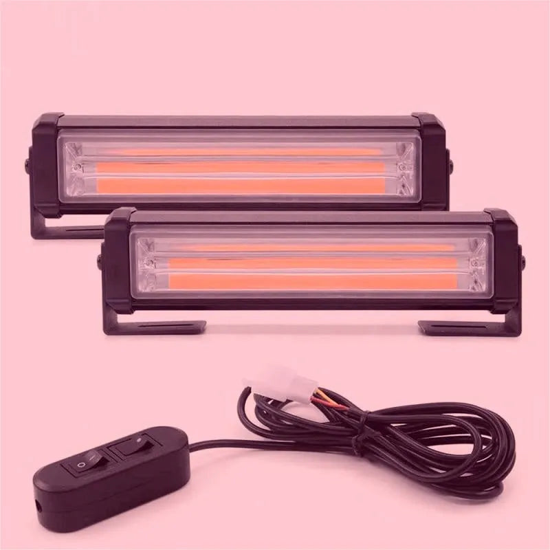 Yellow Drag Two Model 208 vehicle strobe warning light with aluminium alloy housing