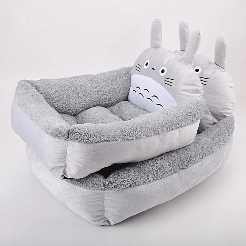 Cartoon-style washable pet sofa bed for small dogs and cats in assorted colours and sizes.